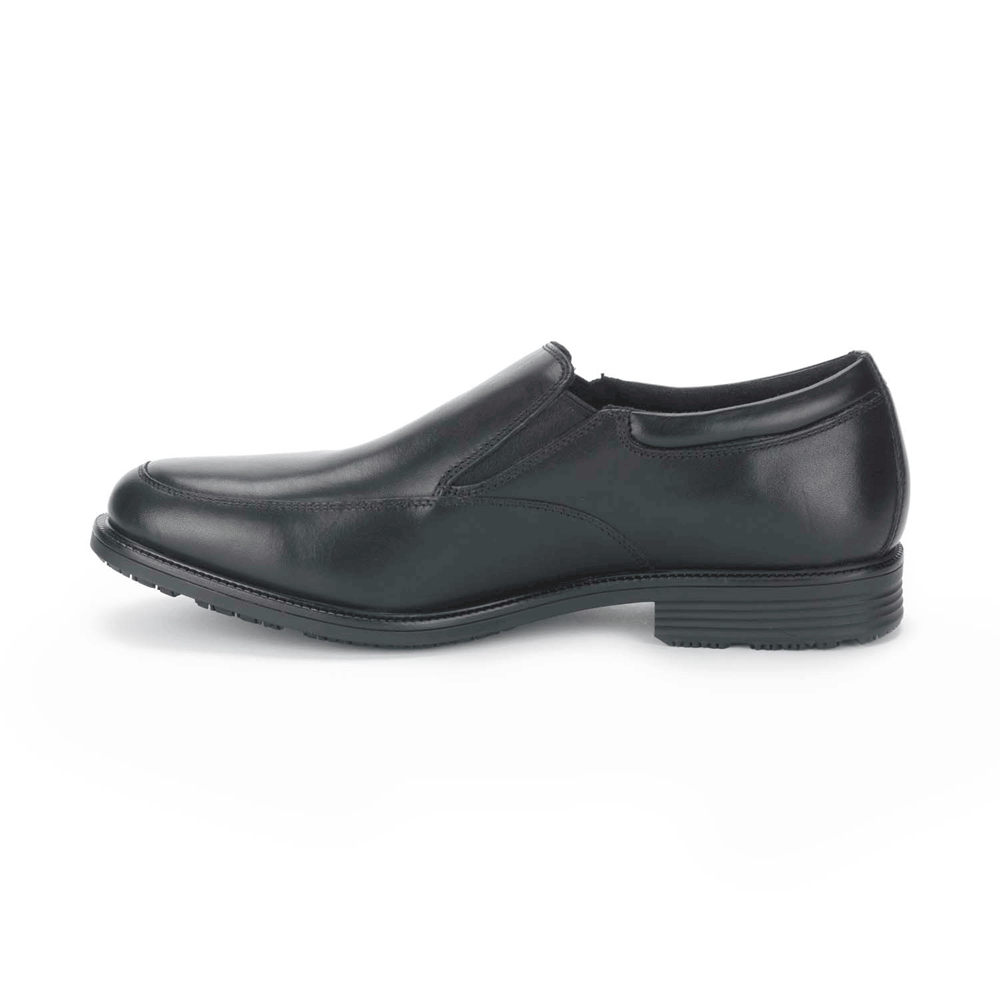 Rockport Mens Essential Details Waterproof - Slip-On Black - YQJ091746